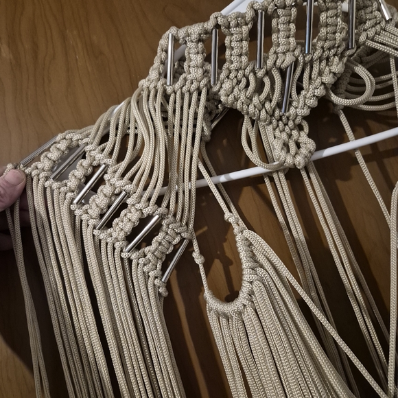 Handmade Macrame Dress & Shoulder Peice - Picture 4 of 5